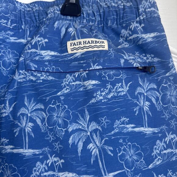 Fair Harbor Men's The Bayberry Lined Stretch Blue Beach Swim Trunks XXXL - Picture 5 of 7